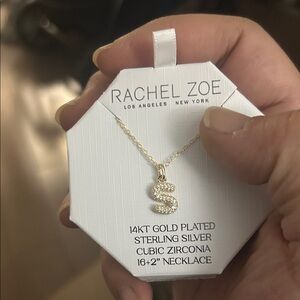 Rachel Zoe Gold and Silver Initial Necklace